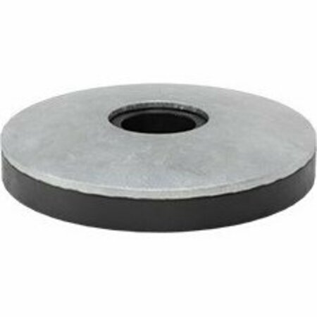BSC PREFERRED Hot-Dipped Galvanized Steel with Neoprene Sealing Washer for No. 10 Screw 0.2 ID 0.625 OD, 100PK 94708A311